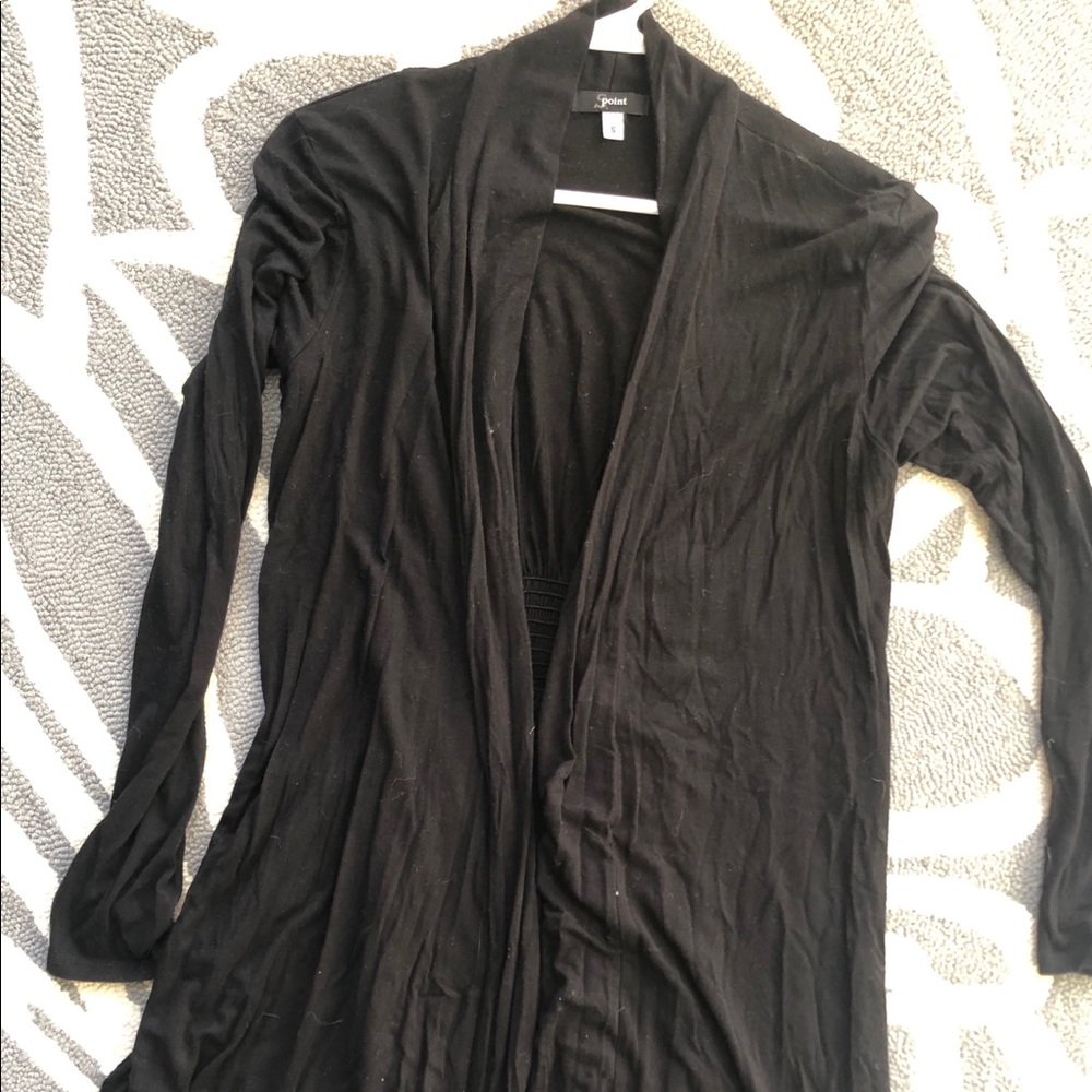 Black long cardigan, flowy